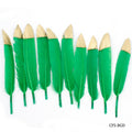 Feather Artificial Small Colour&Gold 10Pcs Cfs-Bgd