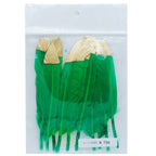 Feather Artificial Small Colour&Gold 10Pcs Cfs-Bgd