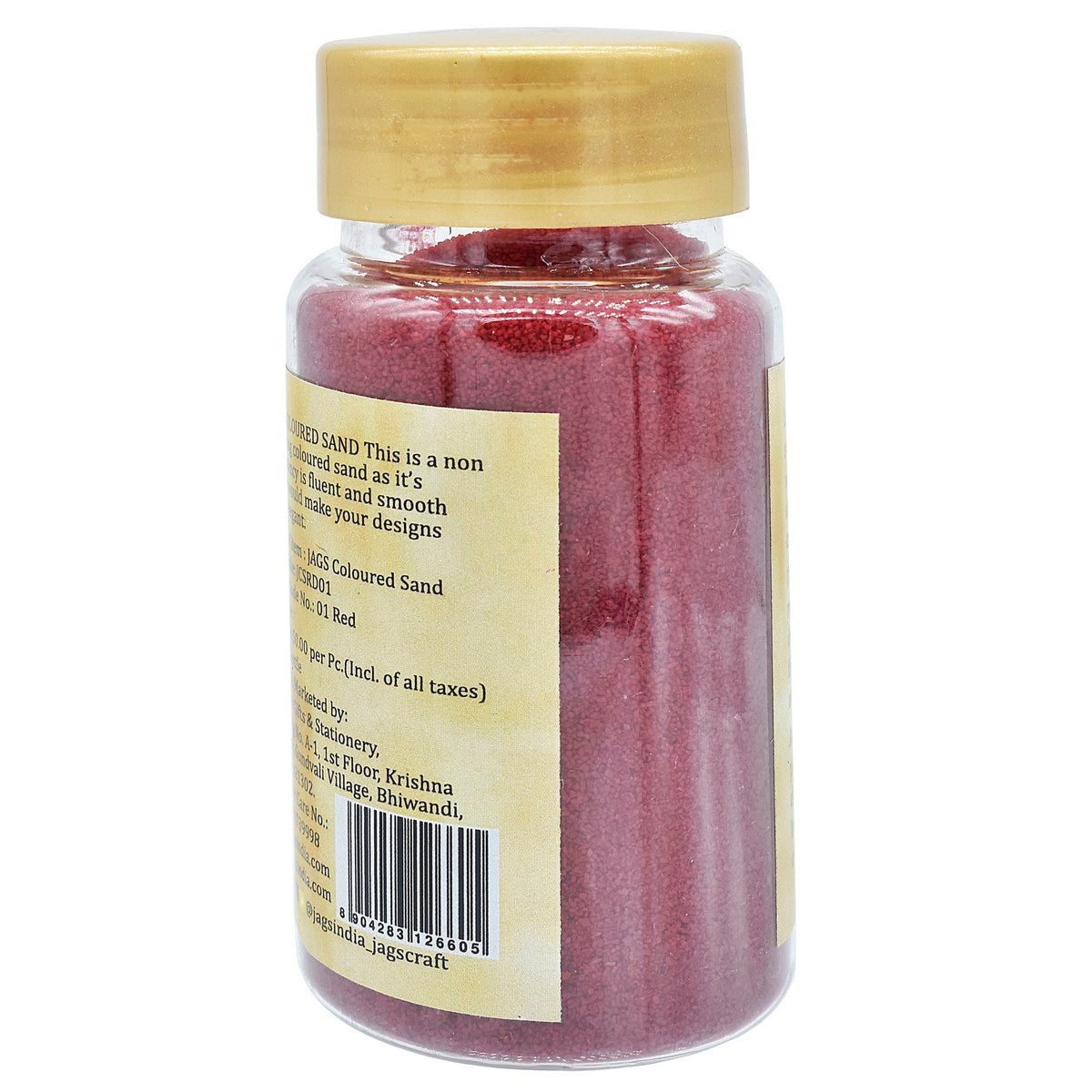 Jags Coloured Sand 160Gms Red No 1 Jcsrd01