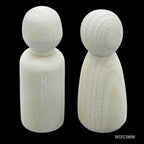 Wooden Doll Raja & Rani 2Pcs Wd53Mm