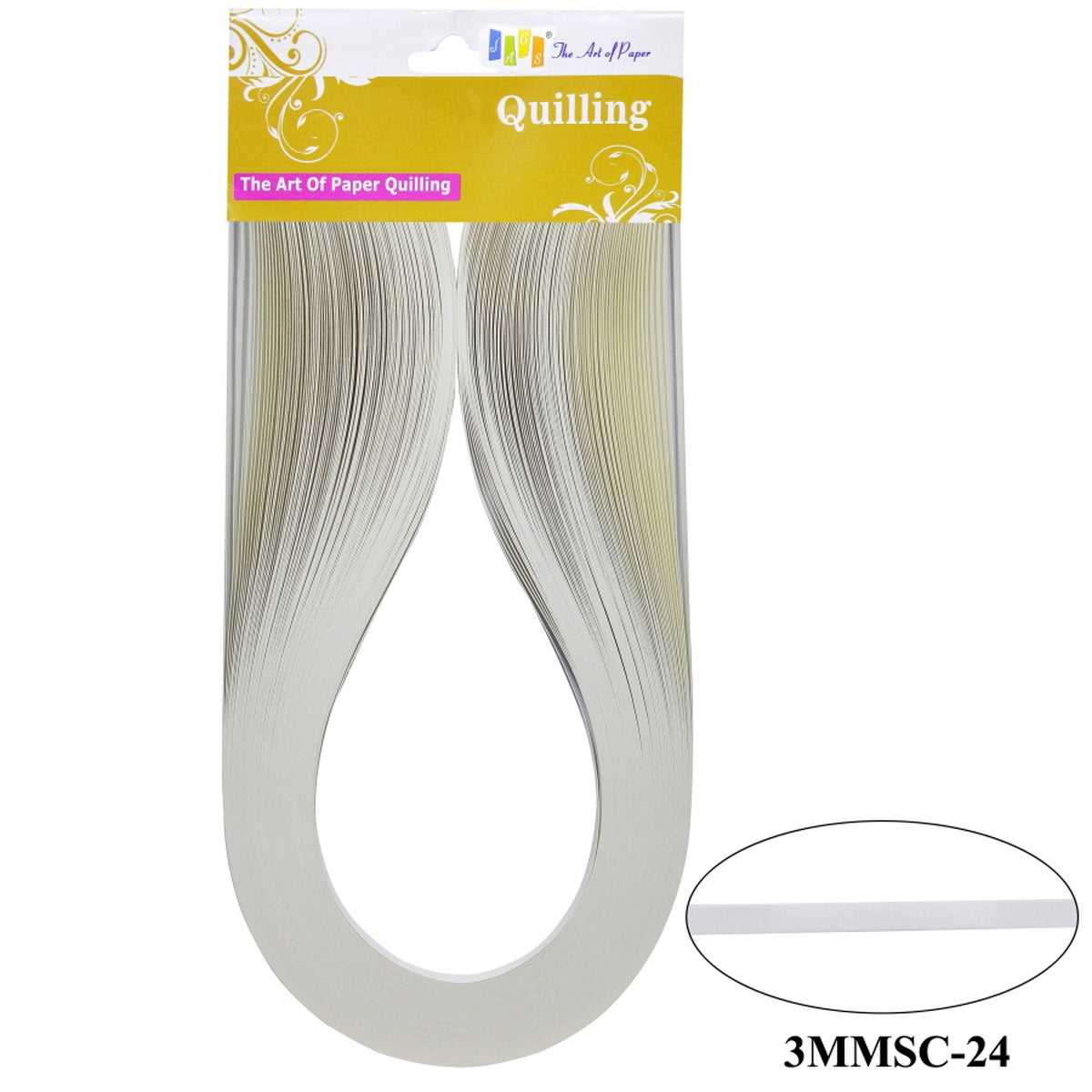 Quilling Strip 3Mm S/C 24 Off White 3Mmsc-24