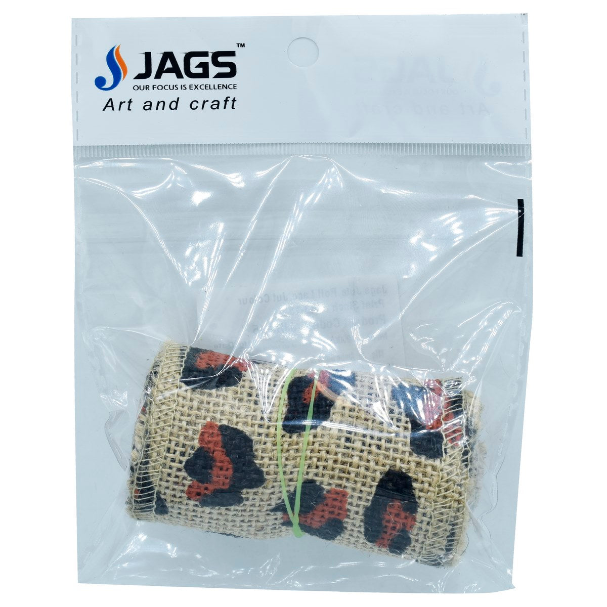 Jags Jute Roll Lace Jut Colour Print 3Inch Jjr3-15