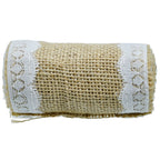 Jags Jute Roll Jute With Lace 2 Side 3Inch Jjr3-17