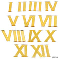 Acrylic Roman Number For Clock Gold 12Pcset Arn100