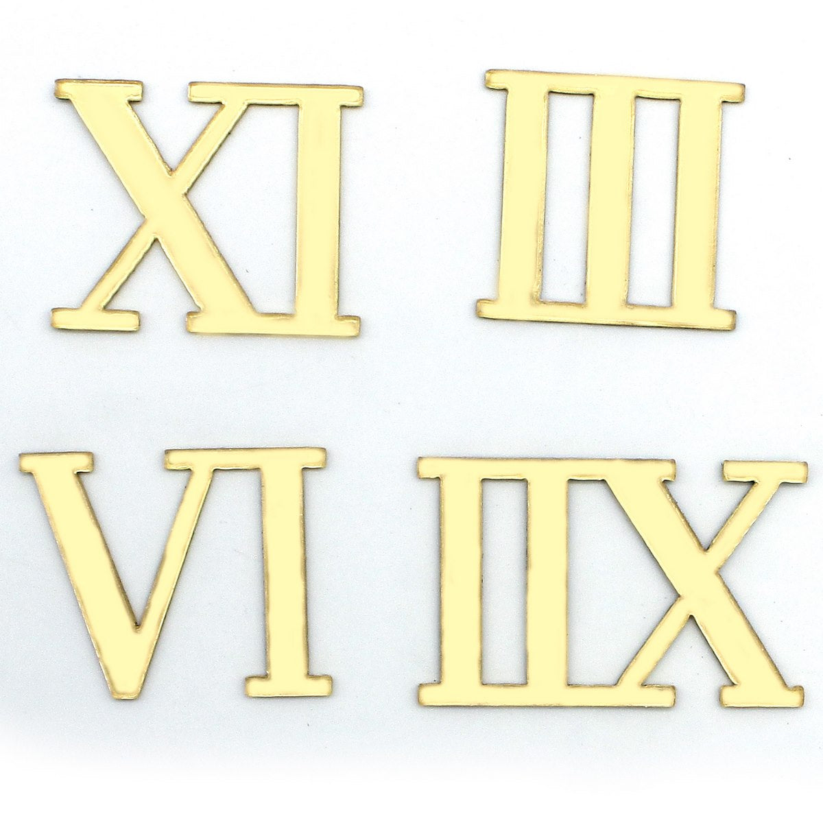 Acrylic Roman Number Forclock Gold 3,6,9,12 Arna00