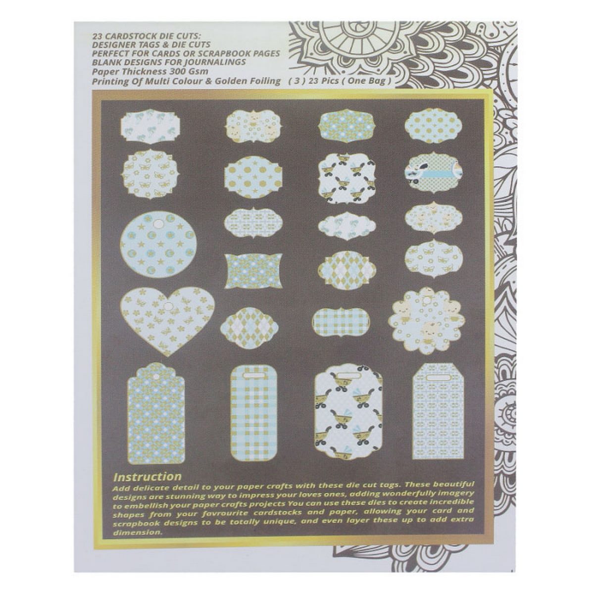 Die Cut & Tags Jags 23 Pieces Its A Kids Tdc200