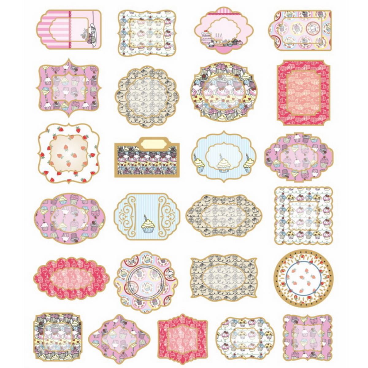 Die Cut & Tags Jags Cup Cakes-1 Dctccs-1