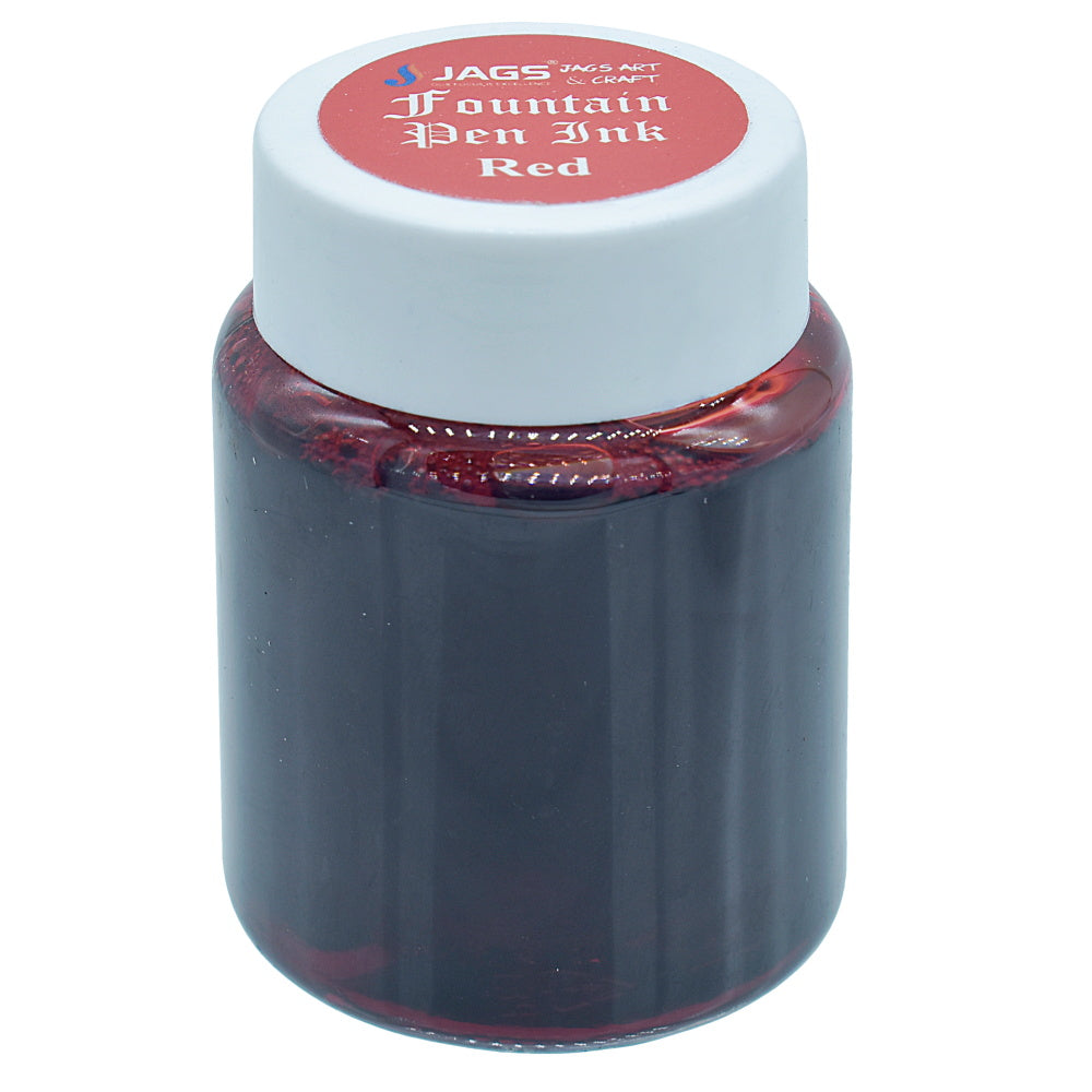 Jags Fountain Pen Inks 40Ml Red Jfpird