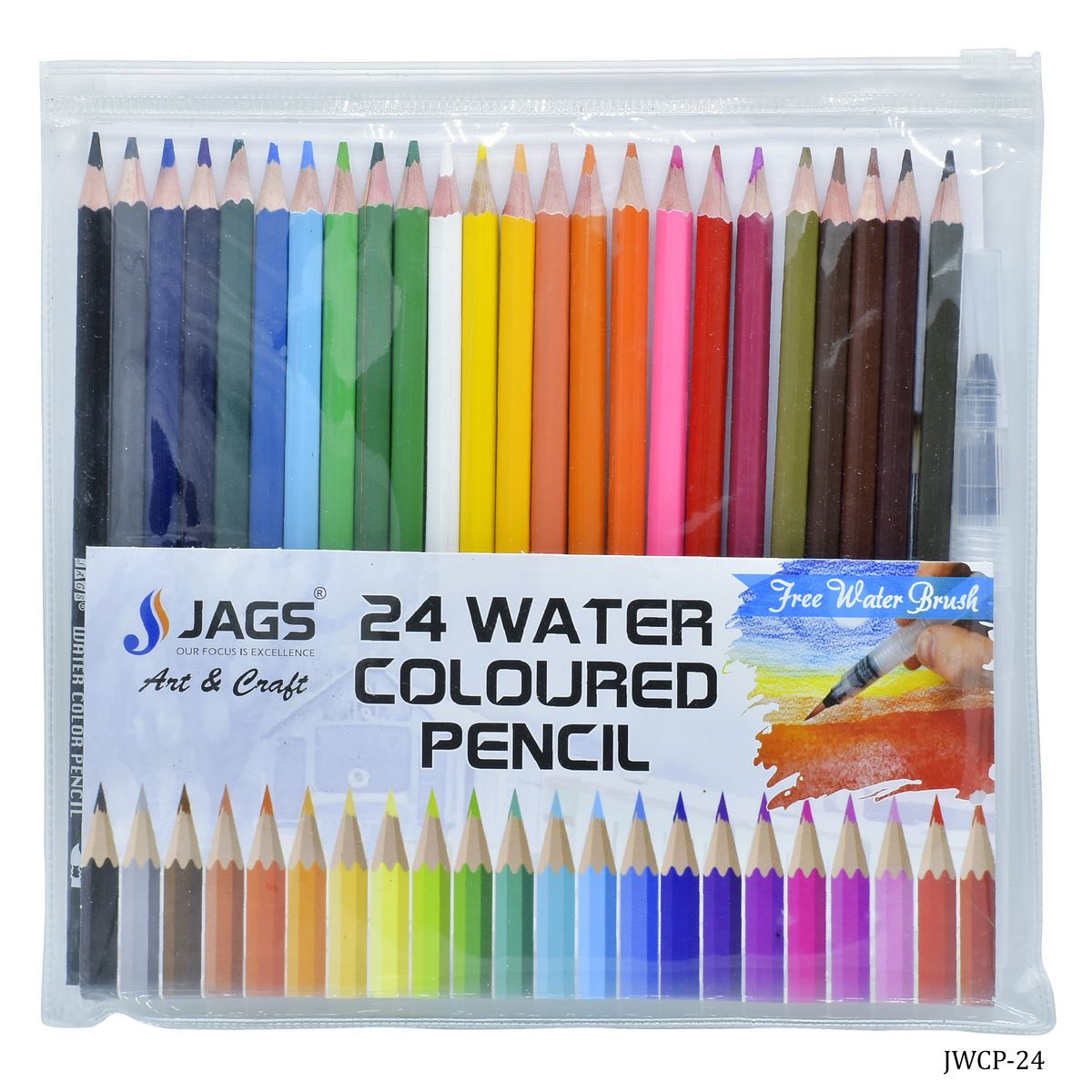 Jags Water Colour Pencil 24 Colours Jwcp-24