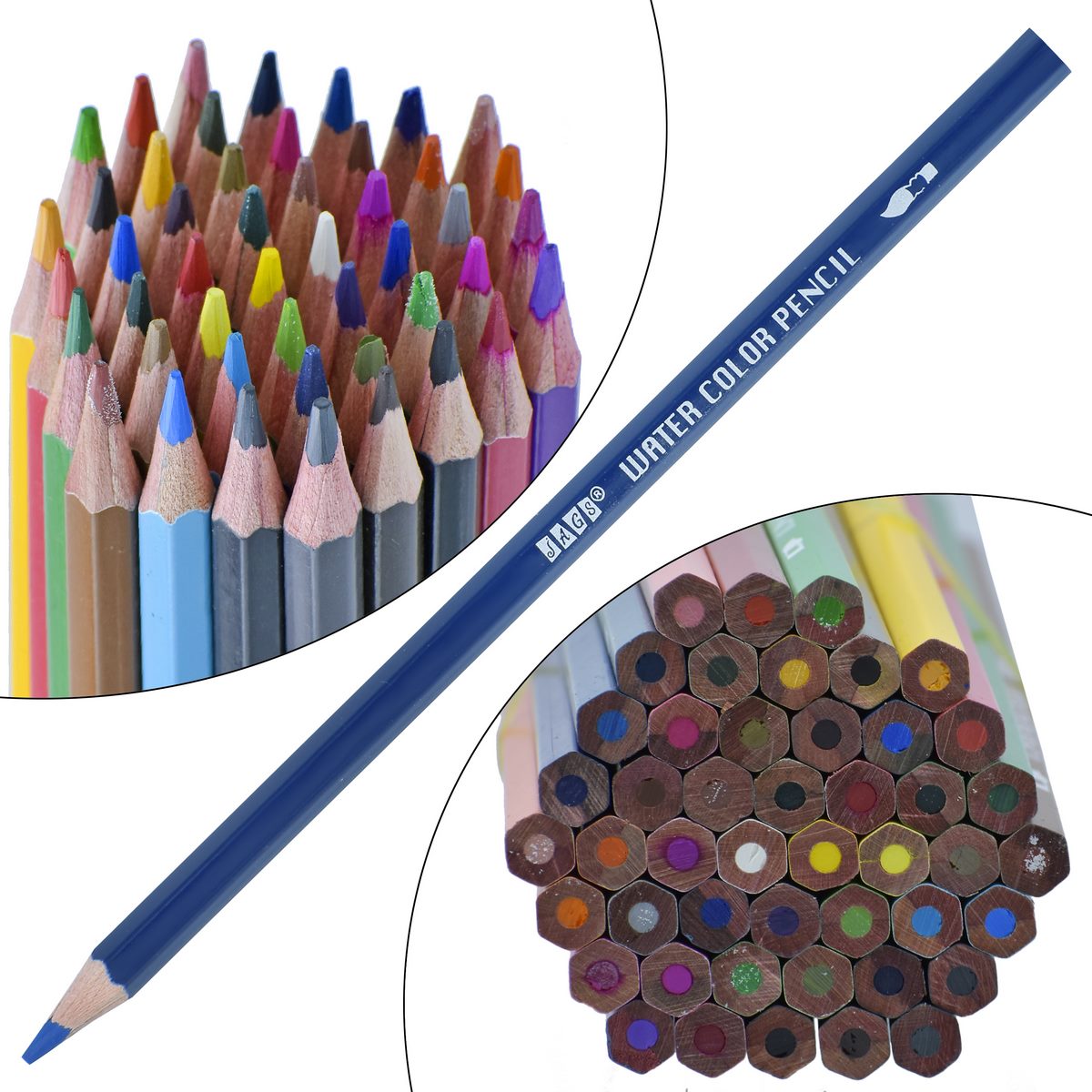 Jags Water Colour Pencil 48 Colours Jwcp-48