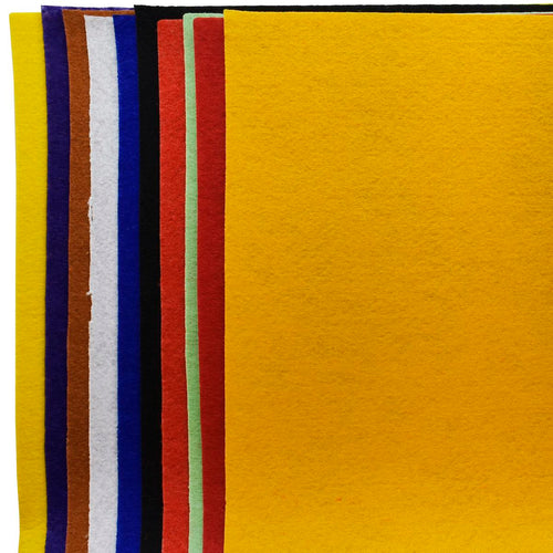 A3 Nonwoven Felt Sheet 10Pcs Multi Color A3Felt-Mc