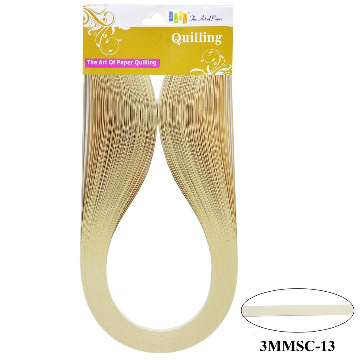 Quilling Strip 3Mm S/C 13 Cream 3Mmsc-13