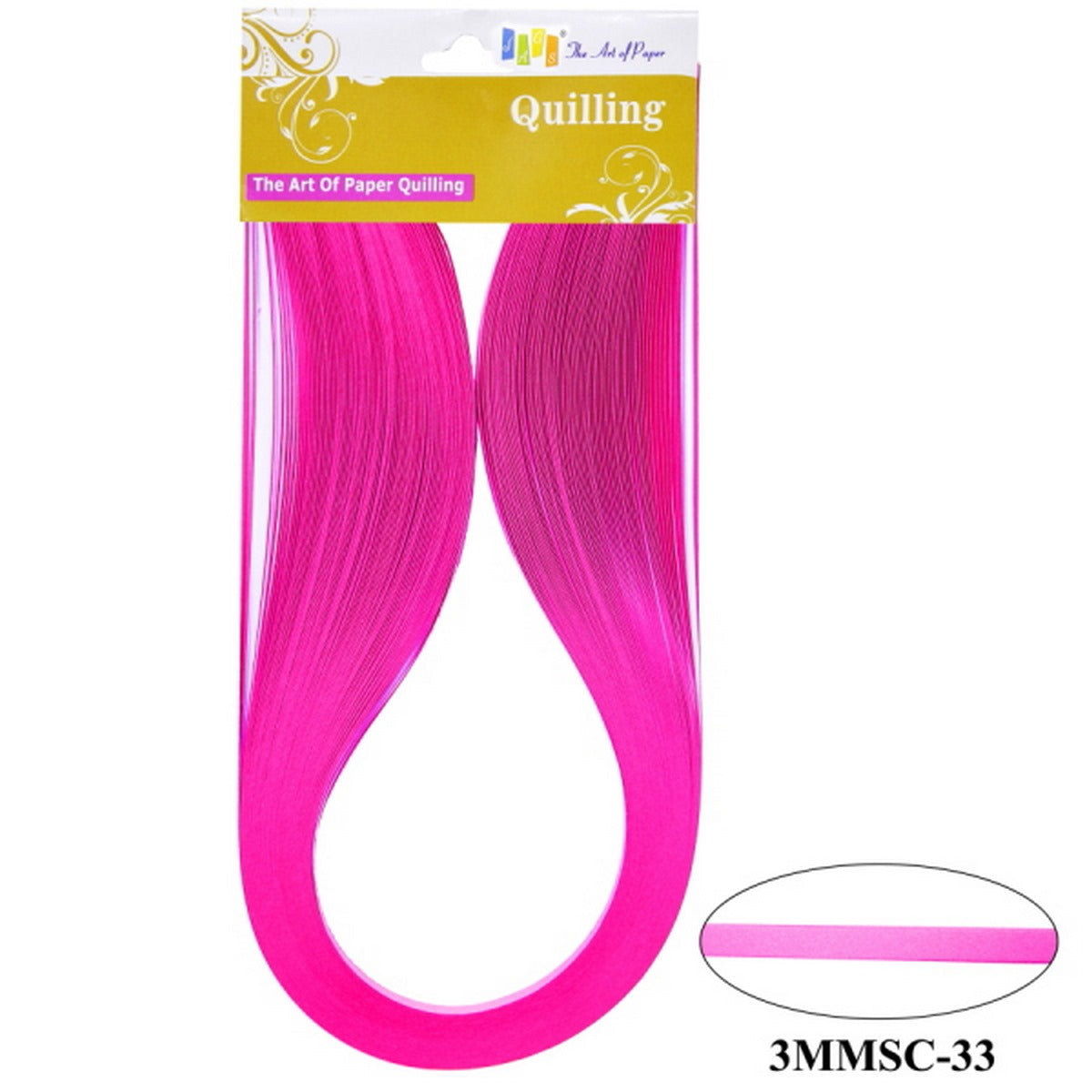 Quilling Strip 3Mm S/C 33 Flo.Pink 3Mmsc-33