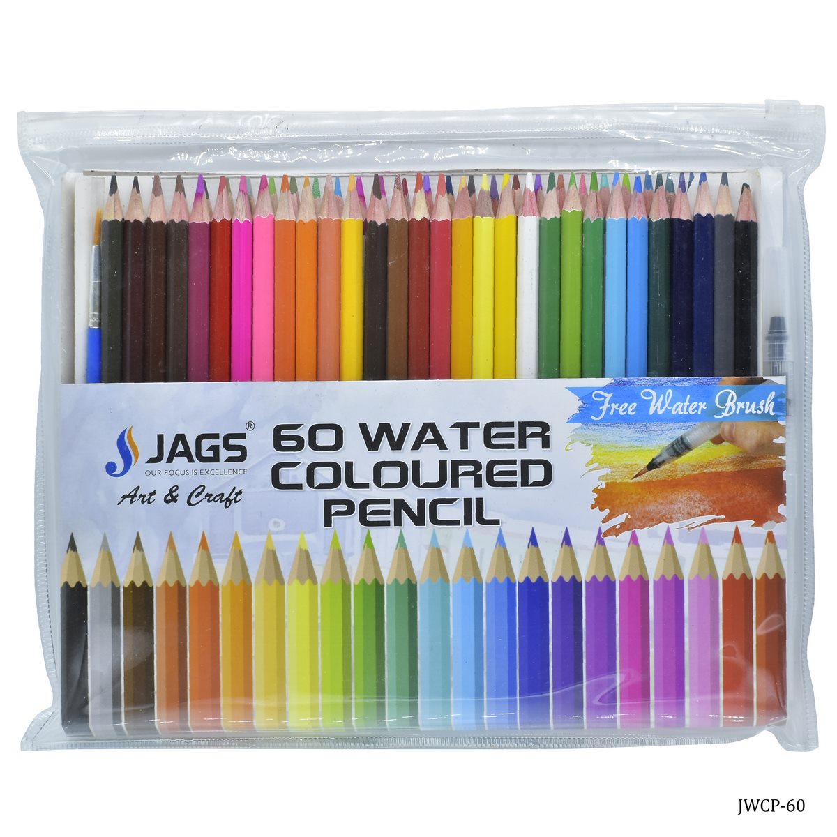Jags Water Colour Pencil 60 Colours Jwcp-60