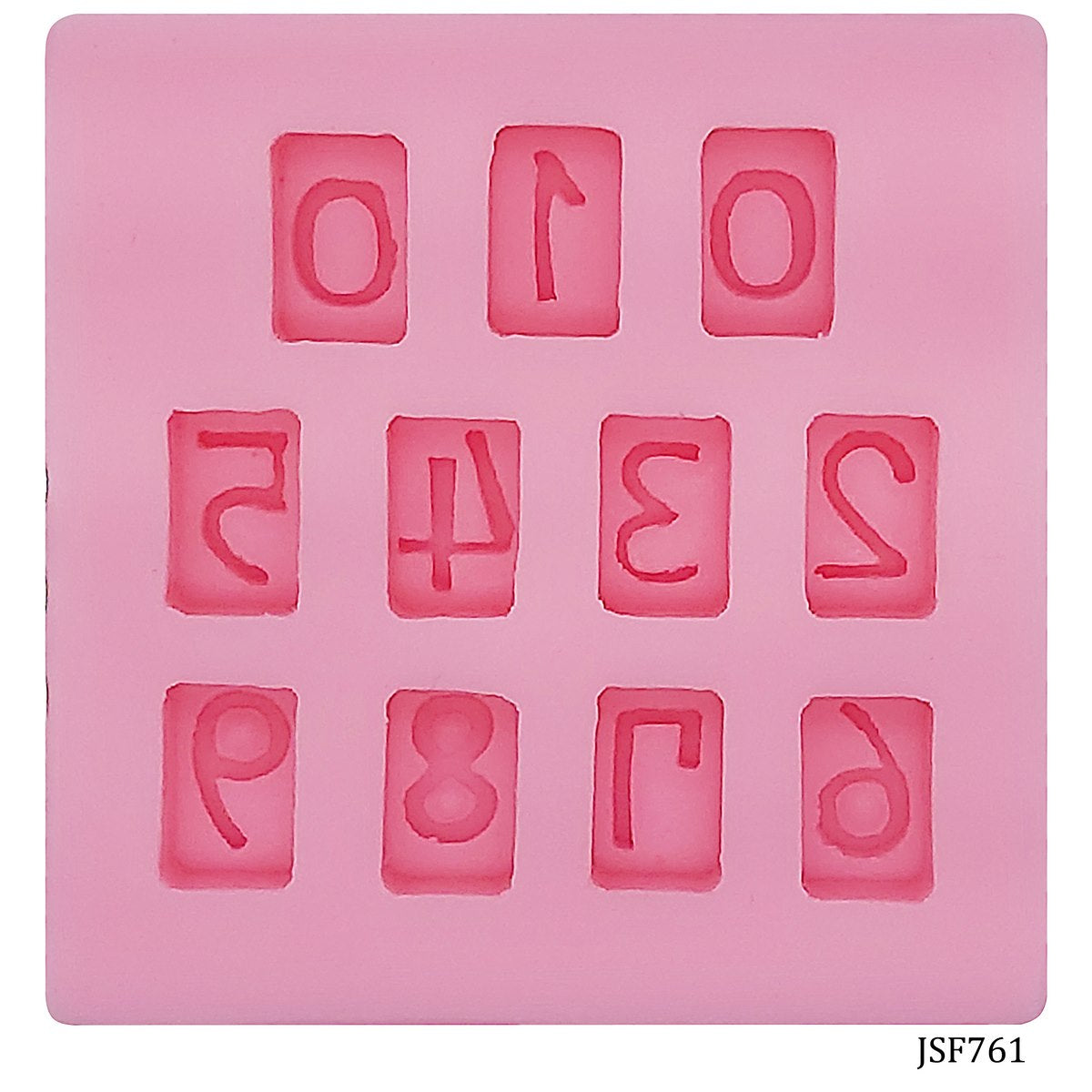 Silicone Mould Block 0 To 9 Jsf761