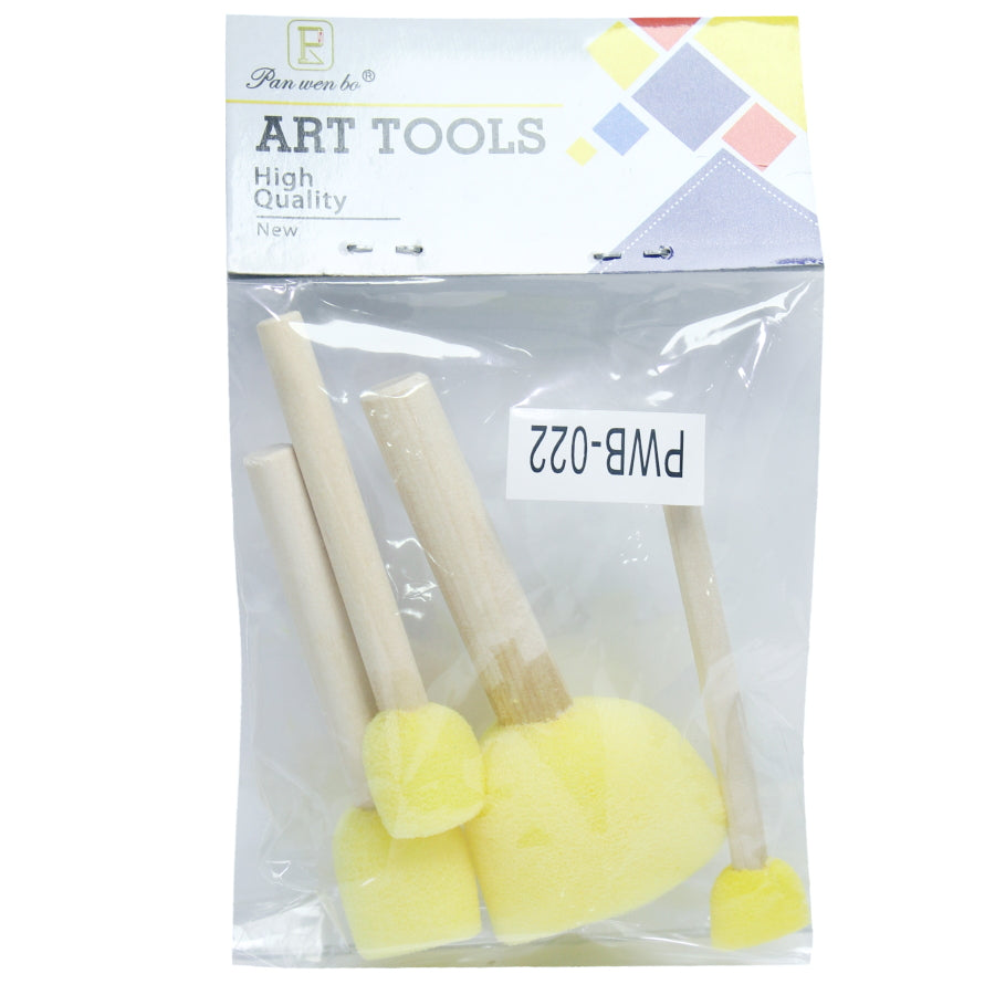 Sponge Brush Set 4Pcs Pwb-022