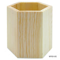 Wooden Pen Stand Decoupage Hexagon Wpsd-Hx