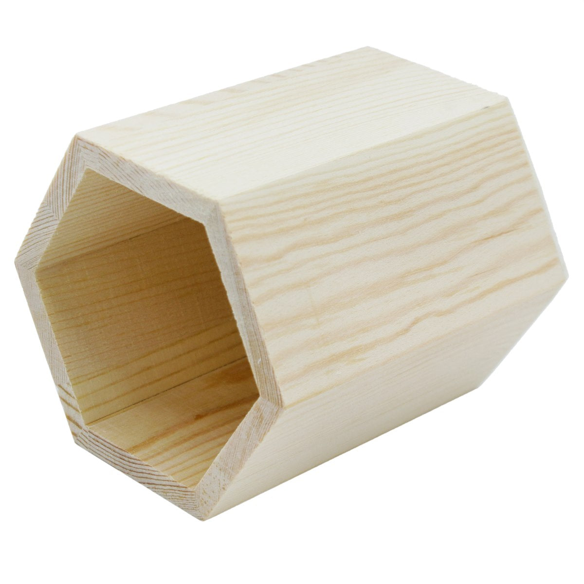 Wooden Pen Stand Decoupage Hexagon Wpsd-Hx