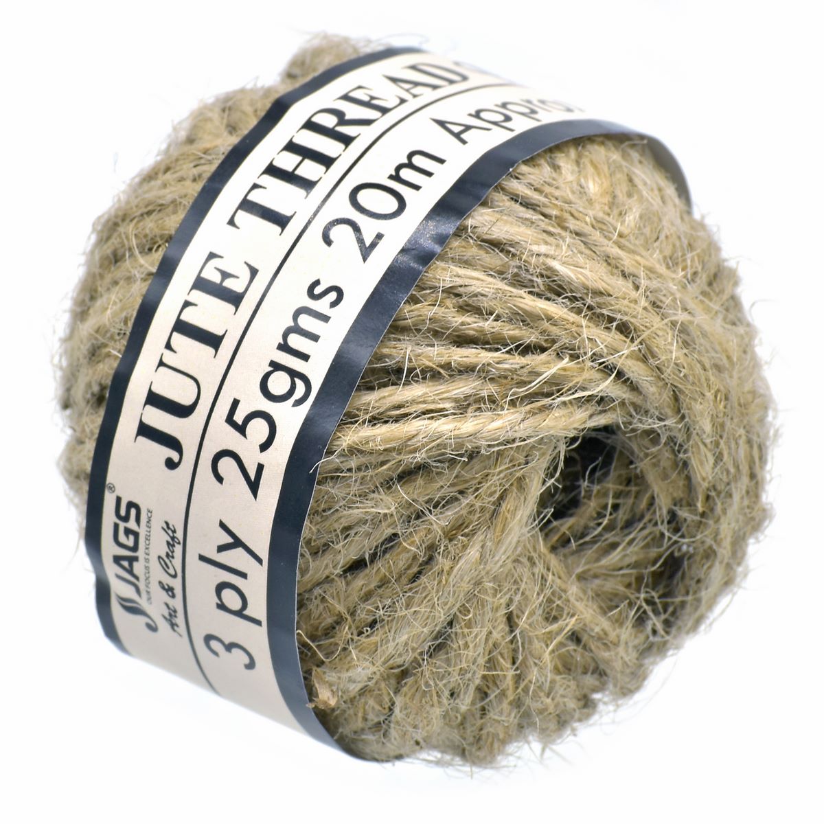 Jute Thread Natural Colour 3 Ply 25Gms 20M Approx Jt3P00