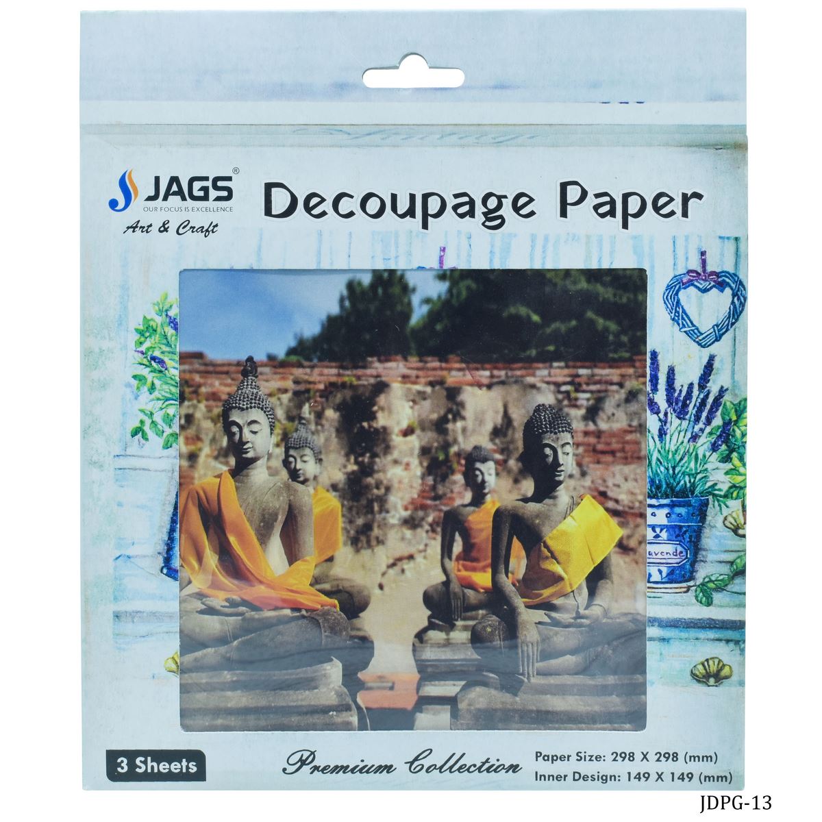 Jags Decoupage Paper 4Pictures Budha Jdpg-13