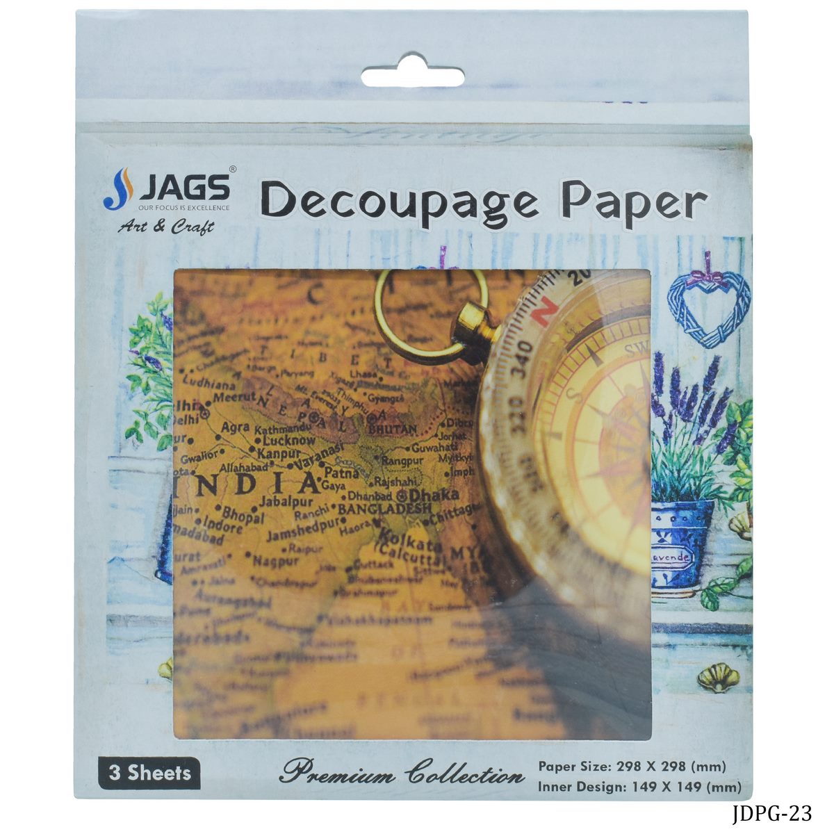 Jags Decoupage Paper Vintage India Jdpg-23