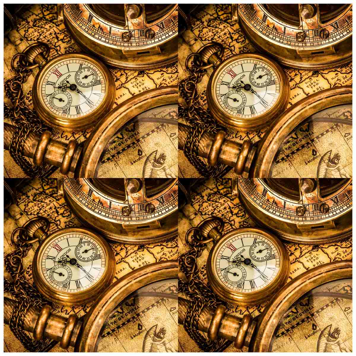 Jags Decoupage Paper Vintage Pocket Watch Jdpg-28