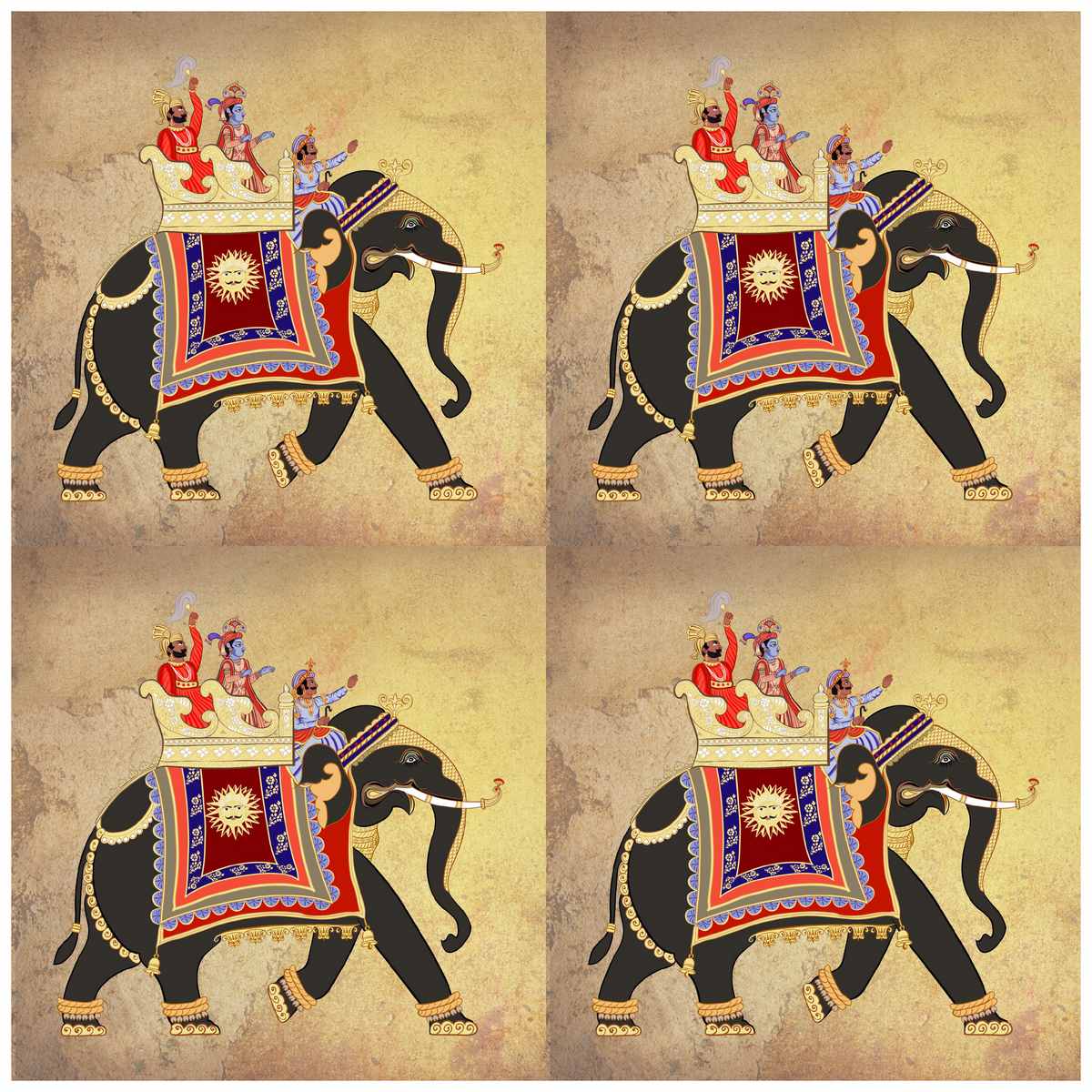 Jags Decoupage Paper Royel Elephant Jdpg-33