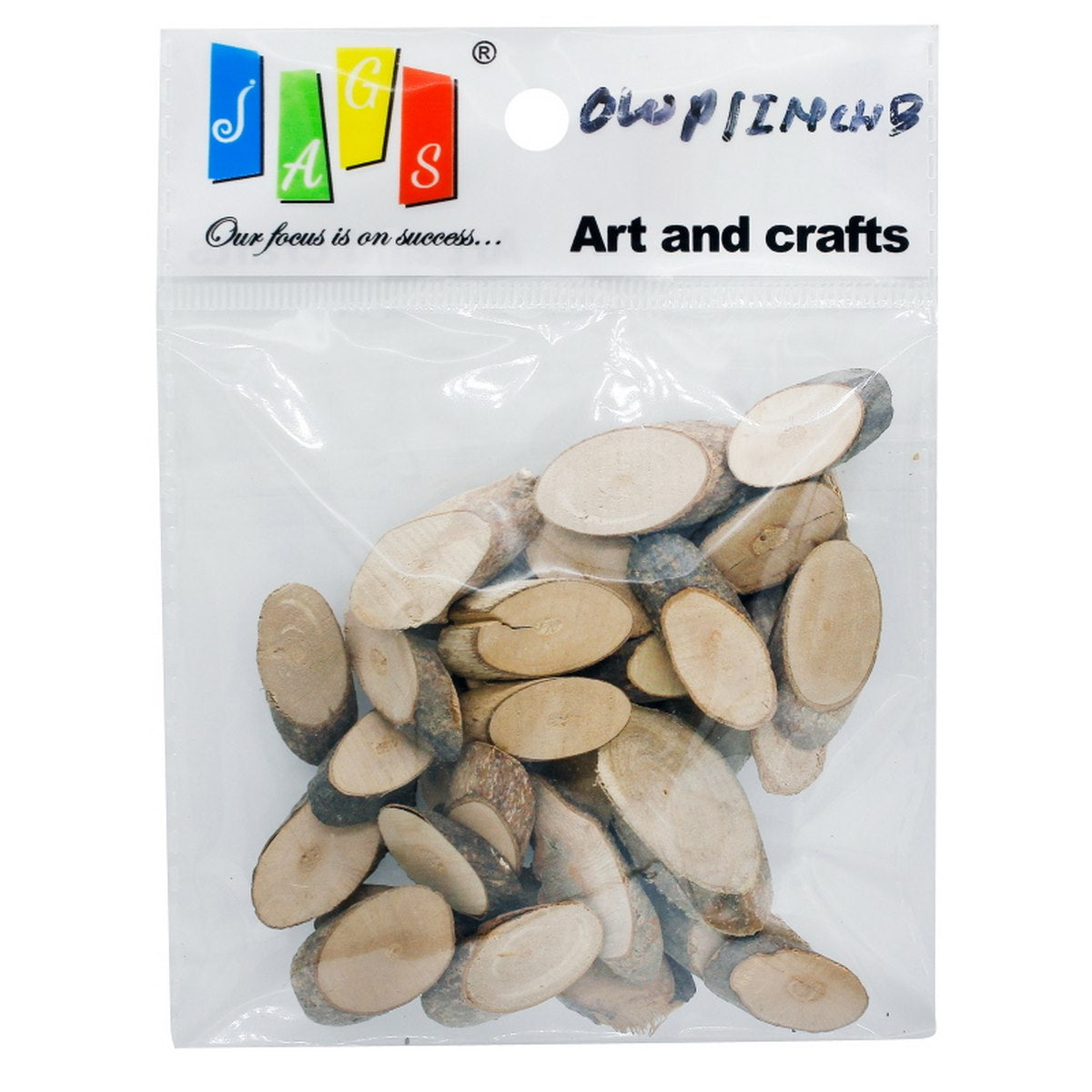 Ovel Wood Plate 1Inch Small 50Gm Pkd Owp1Inchb