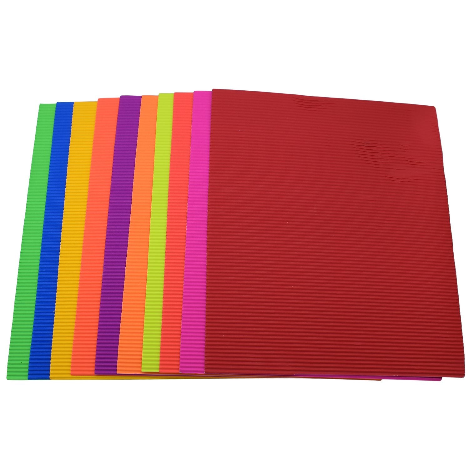 A4 Corrugated Paper Fluorescent 10 Sheets 17910