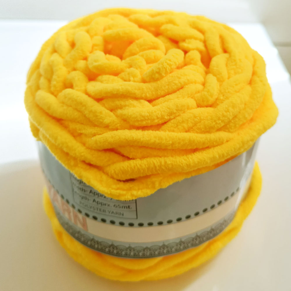 Baby Blanket Dark Yarn Yellow