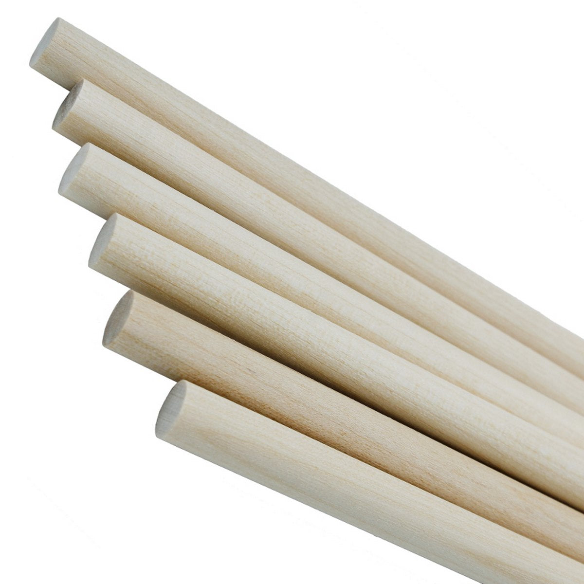Craft Stick Round 12Inch 6Pcs 8Mm Thin Csrw05