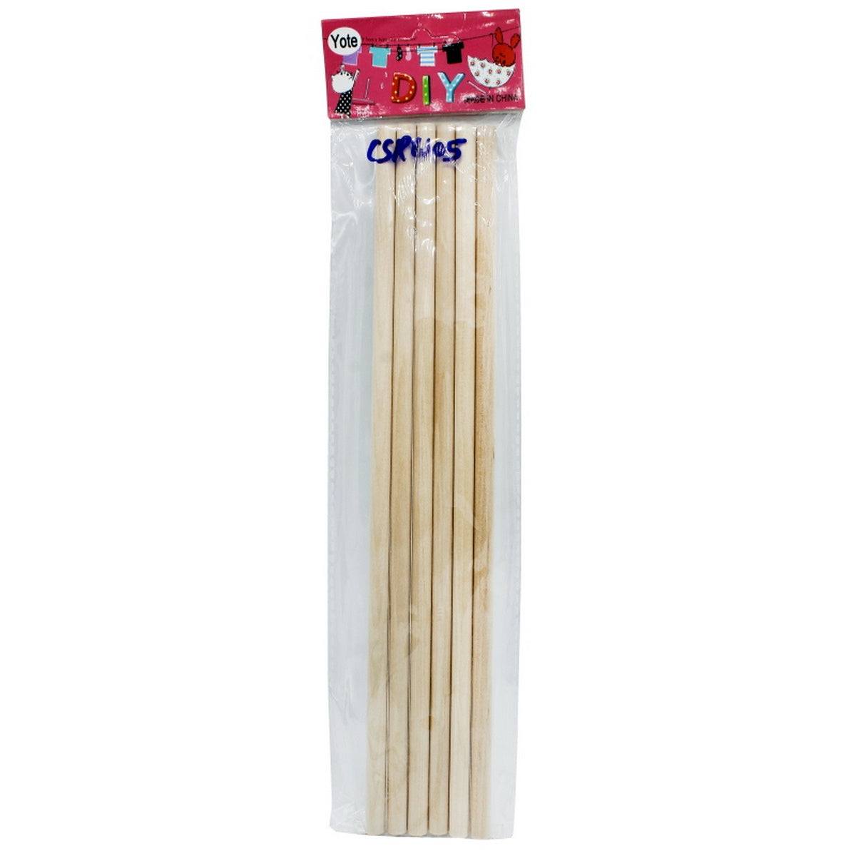 Craft Stick Round 12Inch 6Pcs 8Mm Thin Csrw05