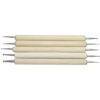 Emboss Tool 5 Pcs Set Wooden T-133