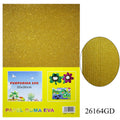 A4 Glitter Foam Sheet With Sticker Gold 26164Gd