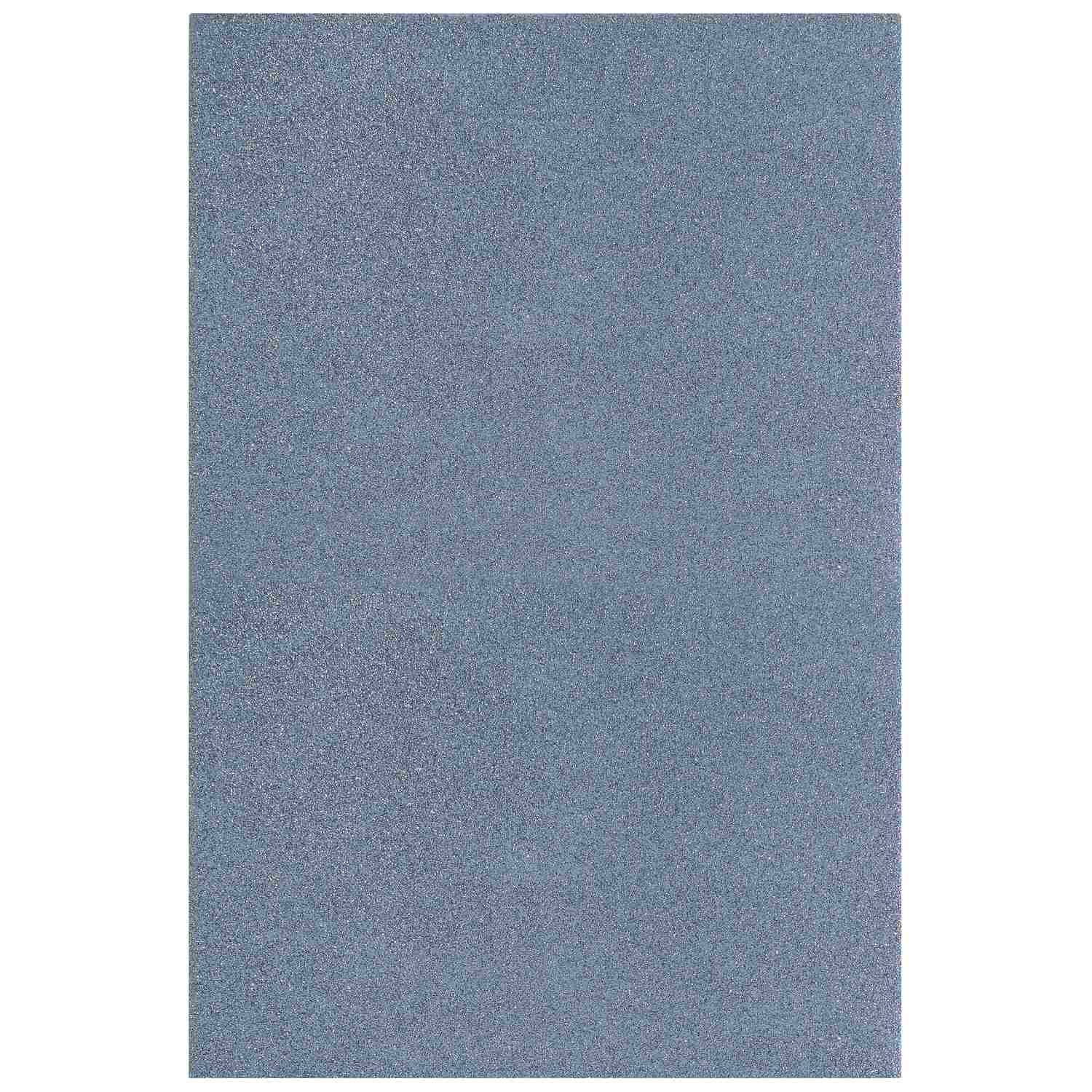 A4 Glitter Foam Sheet With Sticker Silver 26164Sr
