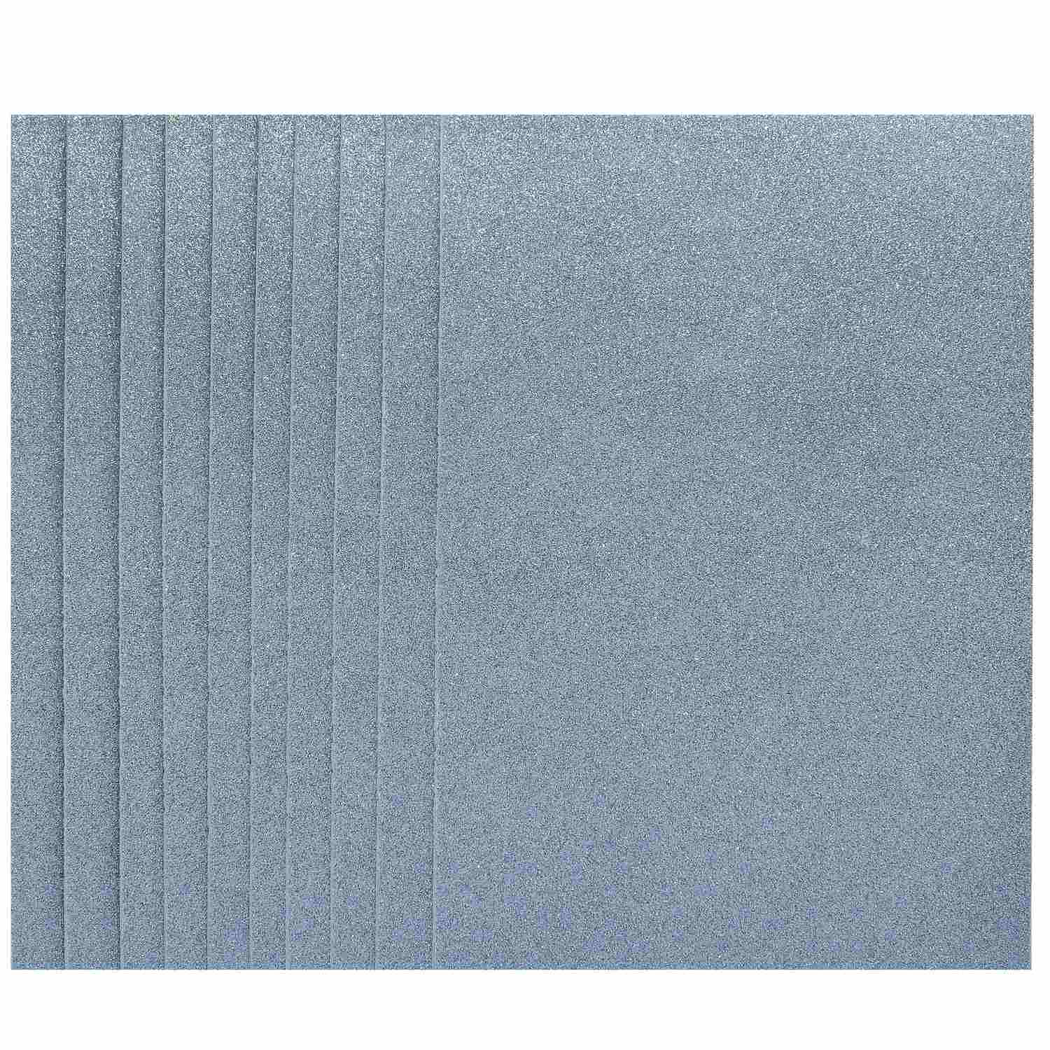 A4 Glitter Foam Sheet With Sticker Silver 26164Sr