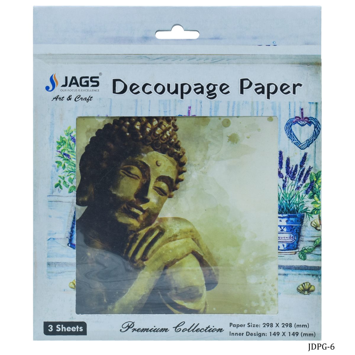Jags Decoupage Paper Gautam Lord Buddha Jdpg-6