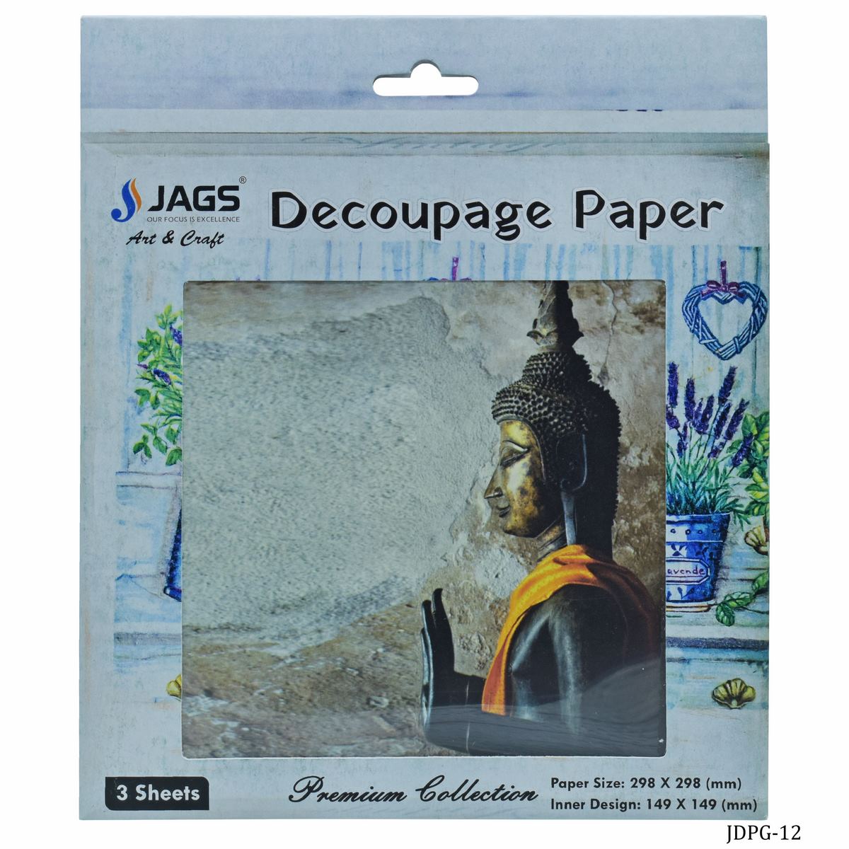 Jags Decoupage Paper Gautam Lord Buddha Jdpg-12