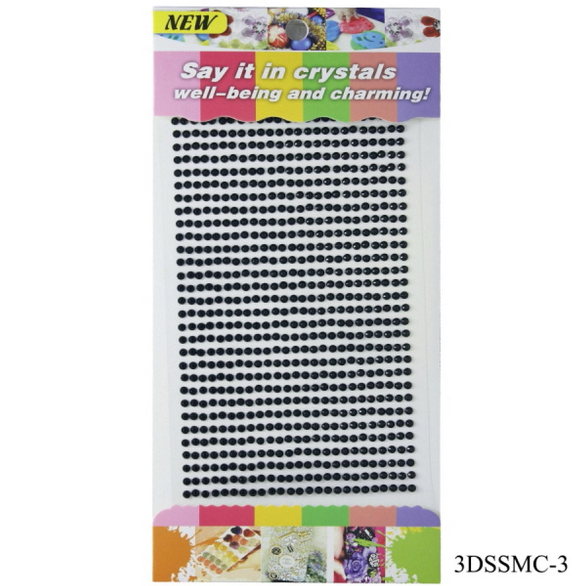 Sticker Diamond 3Mm 03 Black 3Dssmc-3