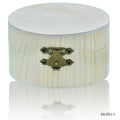 Wooden Empty Box Small Round Shape 3.5X2 Inch Za-051-1