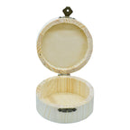 Wooden Empty Box Small Round Shape 3.5X2 Inch Za-051-1