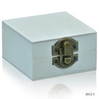Wooden Empty Box Small Square Shape 2.75X1.75 Inch 2012-1