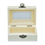 Wooden Empty Box Small Top Window Rectangle Za-015