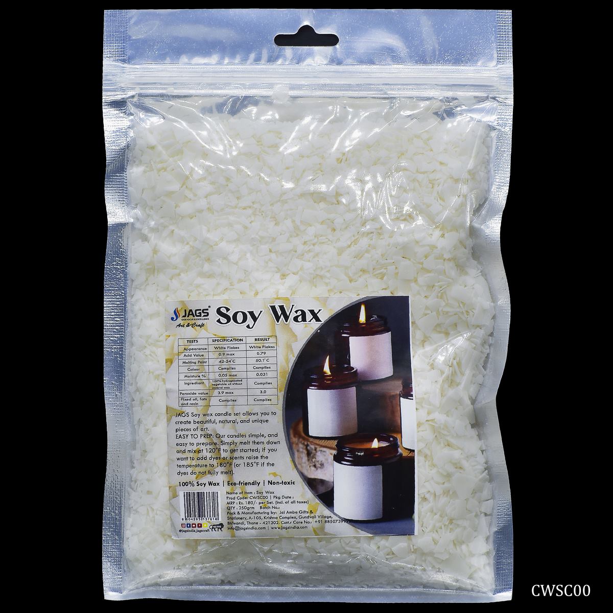 Candle Wax Soya Chips 250Gm Cwsc00