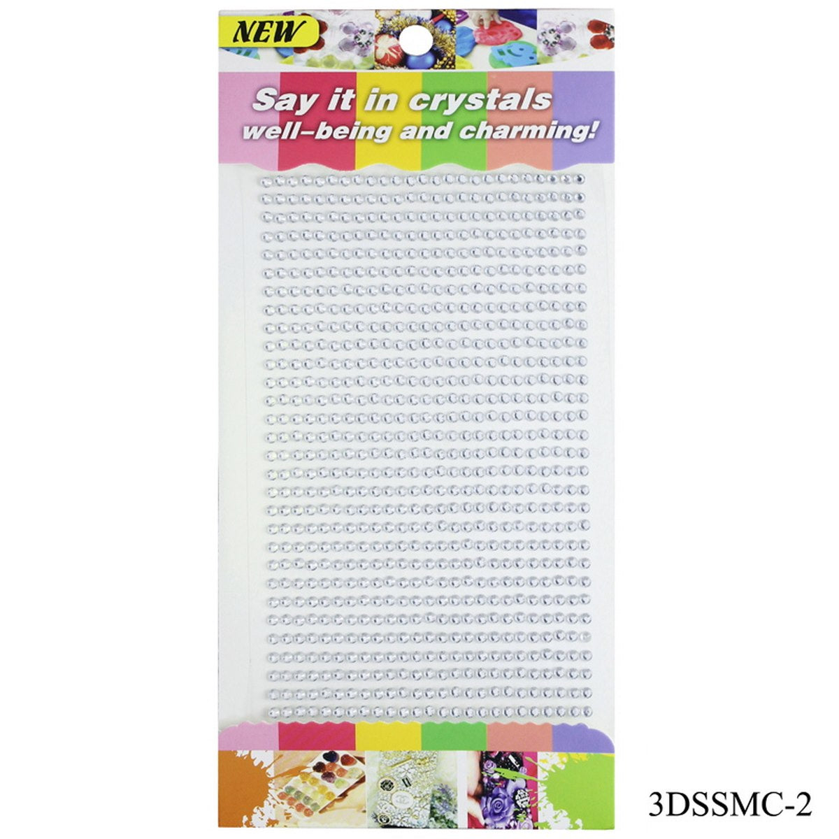 Sticker Diamond 3Mm 08 Silver 3Dssmc-8