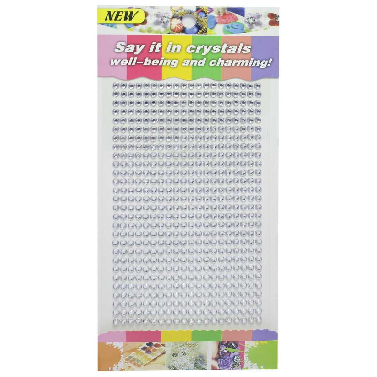 Sticker Diamond 4Mm 08 Clear Silver 4Dssmc-8