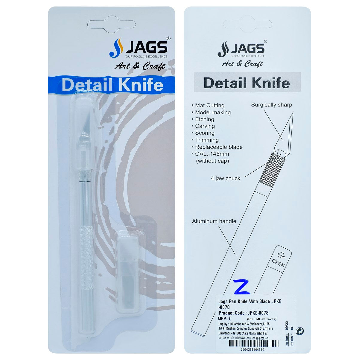 Jags Pen Knife With Blade JPKE-0078
