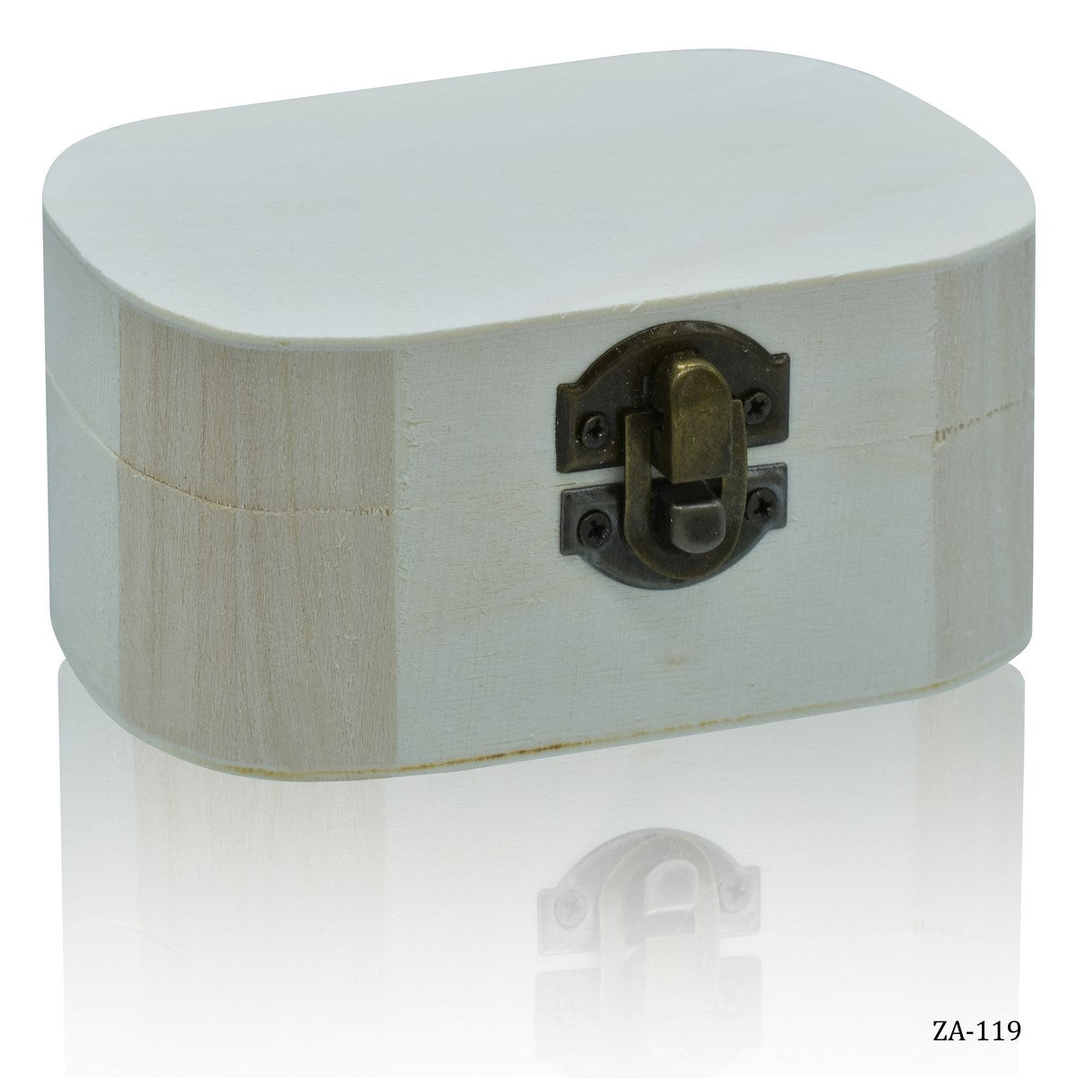 Wooden Empty Box Oval Small Za-119