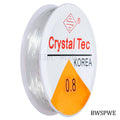 Beading Wire No 0.8M Silicon Plastic White Bwspwe