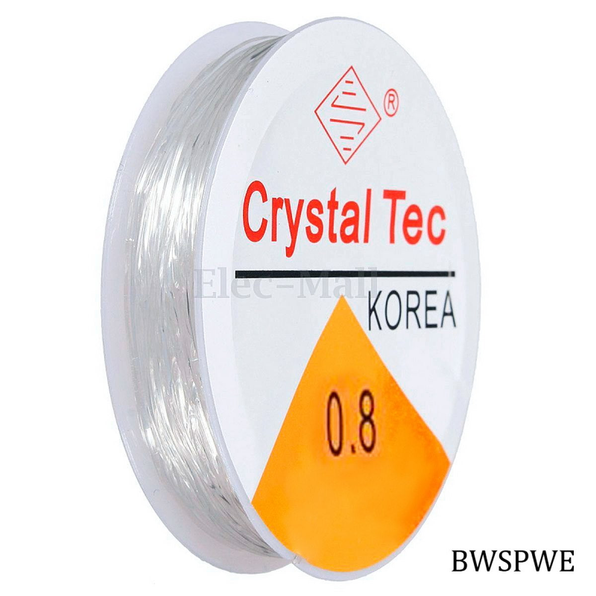 Beading Wire No 0.8M Silicon Plastic White Bwspwe
